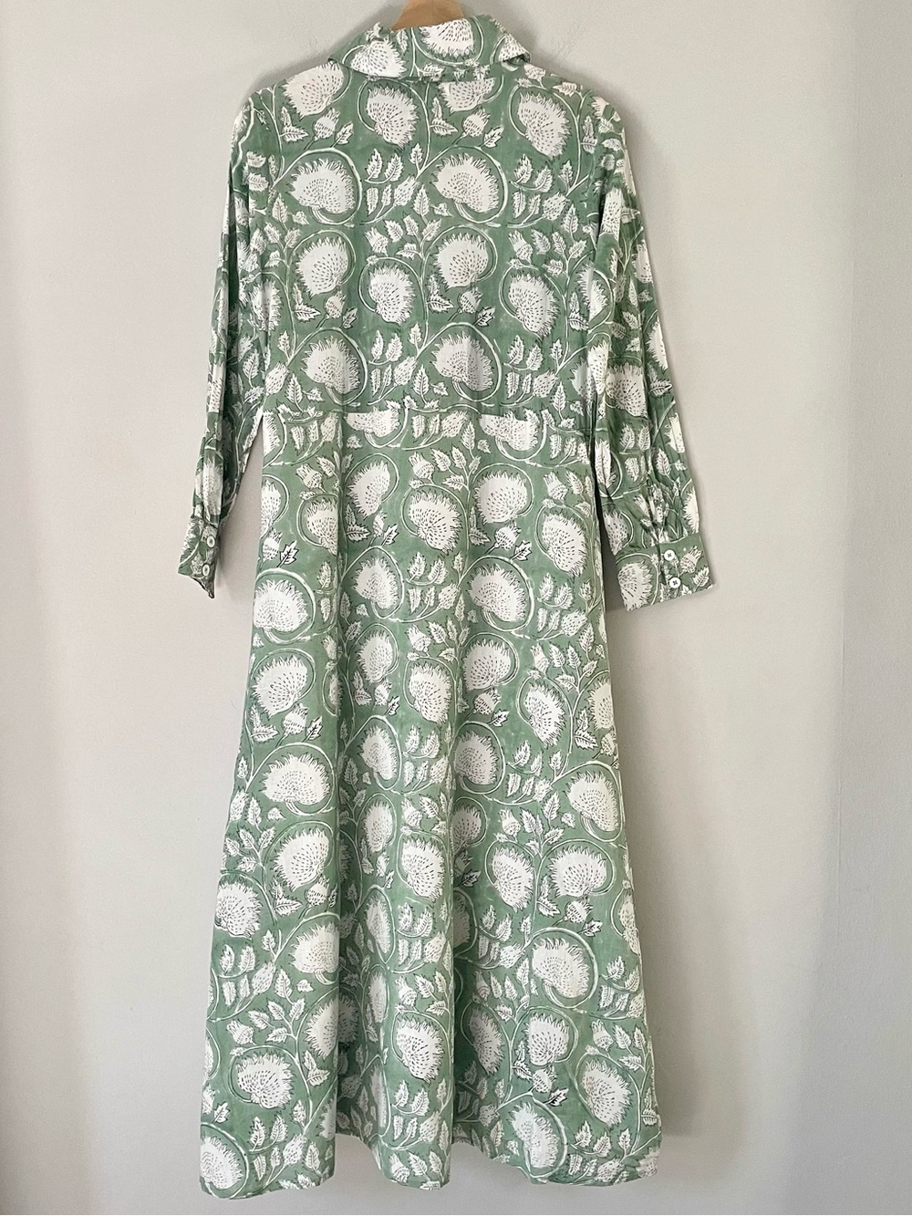 Marea Cotton Long-Sleeve Maxi Shirt Dress - Picture 2 of 7